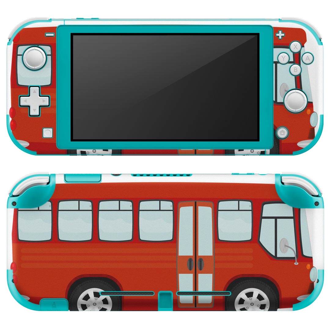 igsticker Nintendo Switch Lite 専用 デザインスキンシール 全面 ニンテンドー スイッチ ライト 専用 ゲーム機 カバー アクセサリー フィルム ステッカー エアフリー 010326 乗り物 車 赤
