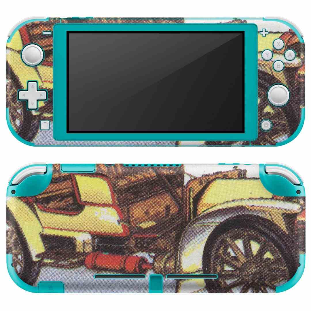igsticker Nintendo Switch Lite 専用 デザインスキンシール 全面 ニンテンドー スイッチ ライト 専用 ゲーム機 カバー アクセサリー フィルム ステッカー エアフリー 010337 乗り物　車　切手