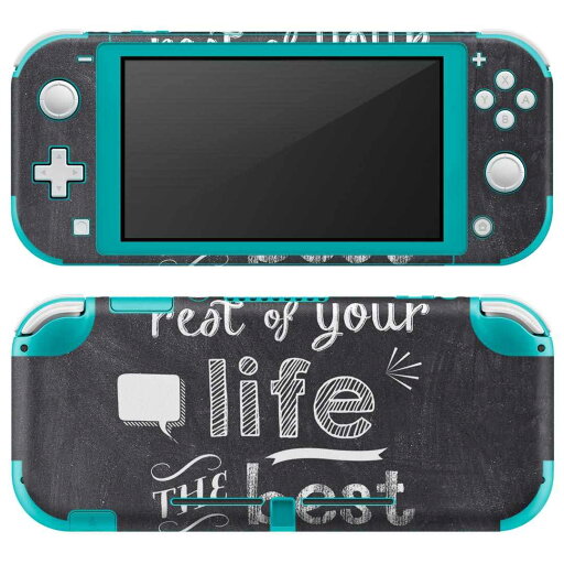igsticker Nintendo Switch Lite 専用 デザインスキンシール 全面 ニンテンドー スイッチ ライト 専用 ゲーム機 カバー アクセサリー フィルム ステッカー エアフリー 010418 黒板 英語 ハート