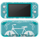 igsticker Nintendo Switch Lite 専用 デザインスキンシール 全面 ニンテンドー スイッチ ライト 専用 ゲーム機 カバー アクセサリー フィルム ステッカー エアフリー 010448 乗り物 自転車 青