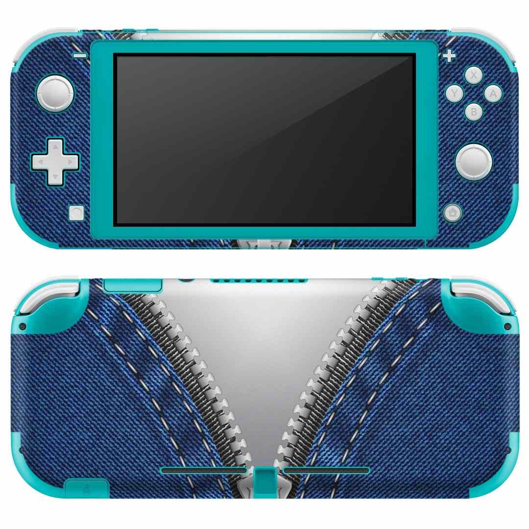 igsticker Nintendo Switch Lite 専用 デザインスキンシール 全面 ニンテンドー スイッチ ライト 専用 ゲーム機 カバー アクセサリー フィルム ステッカー エアフリー 010451 おしゃれ ファッション ジーンズ