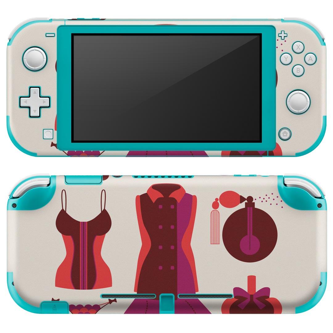 igsticker Nintendo Switch Lite 専用 デザインスキンシール 全面 ニンテンドー スイッチ ライト 専用 ゲーム機 カバー アクセサリー フィルム ステッカー エアフリー 010533 おしゃれ ファッション ピンク