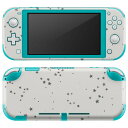 igsticker Nintendo Switch Lite 専用 デザインスキンシール 全面 ニンテンドー スイッチ ライト 専用 ゲーム機 カバー アクセサリー フィルム ステッカー エアフリー 010562 星　グレー　模様