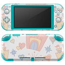 igsticker Nintendo Switch Lite 専用 デザインスキンシール 全面 ニンテンドー スイッチ ライト 専用 ゲーム機 カバー アクセサリー フィルム ステッカー エアフリー 010608 ハート お城 メルヘン