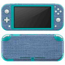 igsticker Nintendo Switch Lite 専用 デザインスキンシール 全面 ニンテンドー スイッチ ライト 専用 ゲーム機 カバー アクセサリー フィルム ステッカー エアフリー 010612 青　生地　ブルー