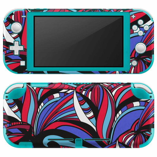 igsticker Nintendo Switch Lite 専用 デザインスキンシール 全面 ニンテンドー スイッチ ライト 専用 ゲーム機 カバー アクセサリー フィルム ステッカー エアフリー 010617 アート 模様 カラフル