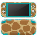 igsticker Nintendo Switch Lite 専用 デザインスキンシール 全面 ニンテンドー スイッチ ライト 専用 ゲーム機 カバー アクセサリー フィルム ステッカー エアフリー 010643 キリン 動物 模様