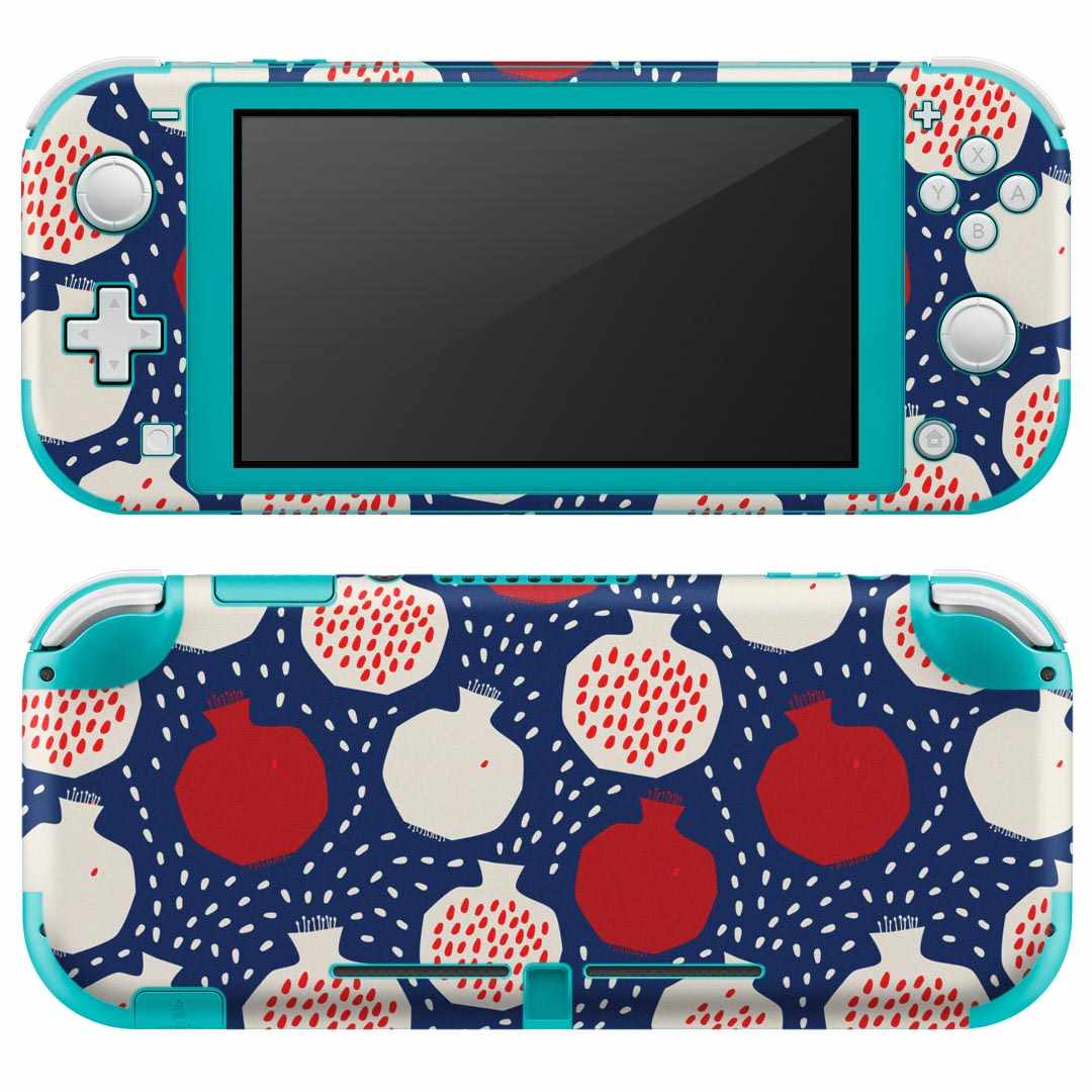 igsticker Nintendo Switch Lite 専用 デザインスキンシール 全面 ニンテンドー スイッチ ライト 専用 ゲーム機 カバー アクセサリー フィルム ステッカー エアフリー 010657 和柄　赤　白