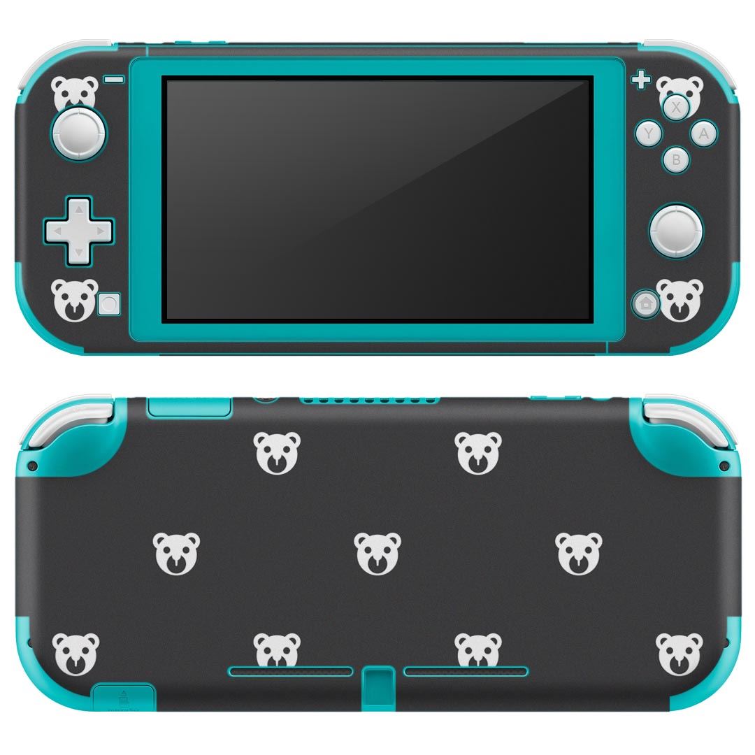 製品名 Nintendo Switch Lite専用 デザインスキンシール セット内容 Nintendo Switch Lite本体用スキンシール（裏表）各1枚 ※液晶側シールは2パーツに分かれていますニンテンドースイッチライト専用です。据え置き機のSwitch本体やJoyコンには対応していません。 商品特徴 3M社製の再剥離性シートを素材に採用し、細かな位置調整がしやすく貼り直しが容易です。また、エアフリーでもありますので気泡が簡単に逃げるので、キレイに貼ることができます。専用の業務プリンターを使い、商品画像と遜色のない美しい印刷仕上がり。 注意事項 画像はサンプルですので、ご覧の環境によっては多少色味に違いを感じる場合がございます。 イメージと違った、モニターと色味が異なるという理由での交換や返金はご対応出来かねます。スキンシールのみの販売で、ニンテンドースイッチ本体などは付属しません。シワができた場合、ドライヤーなどで軽く温め、外側に向けてシワを伸ばすように貼ってください。初回貼付時の位置調整や貼り直しは可能ですが、しっかりと押し付けて接着させた後の再剥離、再利用は保証しておりません。また接着部に油分や汚れが付着しますと角の部分は剥がれやすくなりますので、貼付時はあまり触れないようにご注意ください。無地のセミグロスシートにデザインをプリントした商品で、デコなどの加工はございません。 凹凸や光沢があるように見えたり布地や金属を素材にしたように見える商品もありますが、デザインの図版によるものです。印刷時に微妙な画像のズレが生じる場合がございます。ご注文後に1点1点制作する受注生産品の為、不良品以外のご返品や交換は固くお断りします。 商品発送 完全受注生産のハンドメイド商品となりますので、既製品と比べて発送までお時間を頂いています。 基本的に決済確認後2?3営業日、最大で10営業日での発送となります。繁忙期や休業日明けの場合はさらに時間がかかる場合があります。 その際には別途メールにてご連絡致します。メール便の場合、発送日から到着までに2?4日ほどかかる場合が多く、紛失などの保障もご対応できかねます。あらかじめご了承下さい。