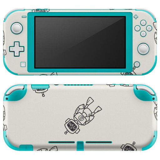 igsticker Nintendo Switch Lite 専用 デザインスキンシール 全面 ニンテンドー スイッチ ライト 専用 ゲーム機 カバー アクセサリー フィルム ステッカー エアフリー 010673 ロボット 白 黒 igsticker Nintendo Switch Lite 専用 デザインスキンシール 全面 ニンテンドー スイッチ ライト 専用 ゲーム機 カバー アクセサリー フィルム ステッカー エアフリー 010673 ロボット 白 黒