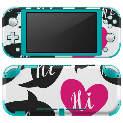 igsticker Nintendo Switch Lite 専用 デザインスキンシール 全面 ニンテンドー スイッチ ライト 専用 ゲーム機 カバー アクセサリー フィルム ステッカー エアフリー 010746 英語 黒 ピンク igsticker Nintendo Switch Lite 専用 デザインスキンシール 全面 ニンテンドー スイッチ ライト 専用 ゲーム機 カバー アクセサリー フィルム ステッカー エアフリー 010746 英語 黒 ピンク
