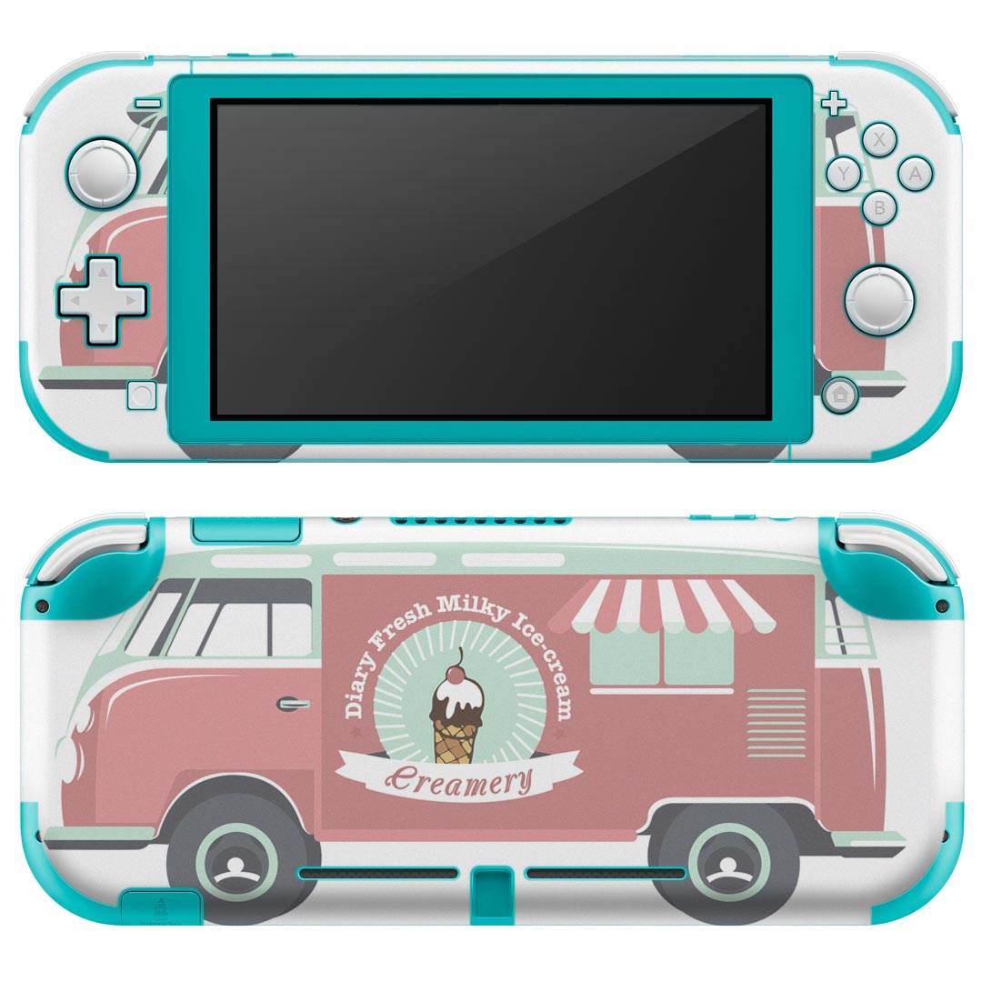 igsticker Nintendo Switch Lite 専用 デザインスキンシール 全面 ニンテンドー スイッチ ライト 専用 ゲーム機 カバー アクセサリー フィルム ステッカー エアフリー 010775 車　アイス　デザート