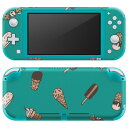 igsticker Nintendo Switch Lite 専用 デザインスキンシール 全面 ニンテンドー スイッチ ライト 専用 ゲーム機 カバー アクセサリー フィルム ステッカー エアフリー 010777 アイス デザート 緑(2)