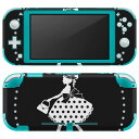 igsticker Nintendo Switch Lite 専用 デザインスキンシール 全面 ニンテンドー スイッチ ライト 専用 ゲーム機 カバー アクセサリー フィルム ステッカー エアフリー 010809 リボン　水玉　ガーリー