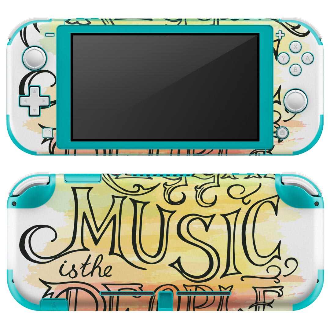 igsticker Nintendo Switch Lite 専用 デザインスキンシール 全面 ニンテンドー スイッチ ライト 専用 ゲーム機 カバー アクセサリー フィルム ステッカー エアフリー 010898 レゲエ　音楽　英語