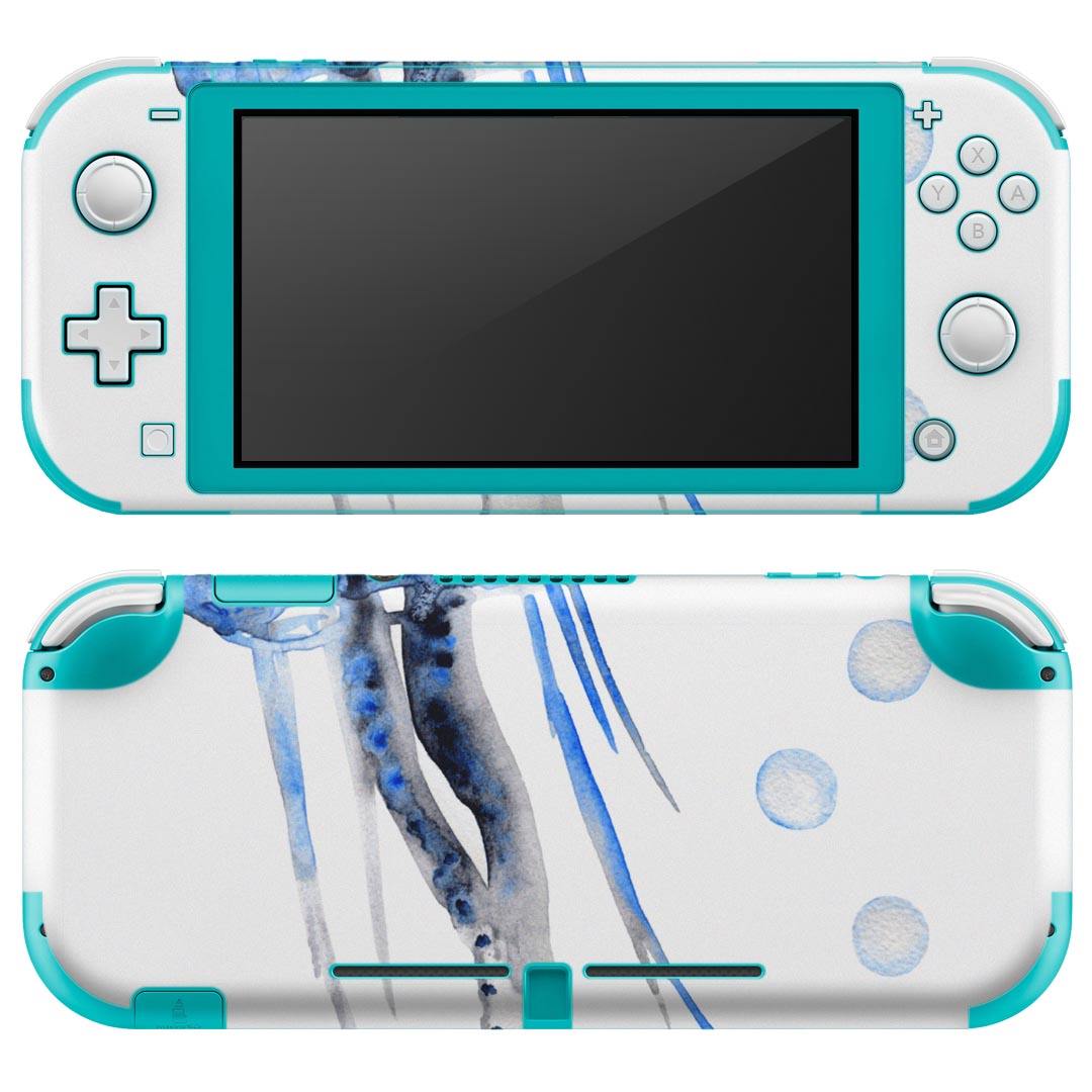 製品名 Nintendo Switch Lite専用 デザインスキンシール セット内容 Nintendo Switch Lite本体用スキンシール（裏表）各1枚 ※液晶側シールは2パーツに分かれていますニンテンドースイッチライト専用です。据え置き機のSwitch本体やJoyコンには対応していません。 商品特徴 3M社製の再剥離性シートを素材に採用し、細かな位置調整がしやすく貼り直しが容易です。また、エアフリーでもありますので気泡が簡単に逃げるので、キレイに貼ることができます。専用の業務プリンターを使い、商品画像と遜色のない美しい印刷仕上がり。 注意事項 画像はサンプルですので、ご覧の環境によっては多少色味に違いを感じる場合がございます。 イメージと違った、モニターと色味が異なるという理由での交換や返金はご対応出来かねます。スキンシールのみの販売で、ニンテンドースイッチ本体などは付属しません。シワができた場合、ドライヤーなどで軽く温め、外側に向けてシワを伸ばすように貼ってください。初回貼付時の位置調整や貼り直しは可能ですが、しっかりと押し付けて接着させた後の再剥離、再利用は保証しておりません。また接着部に油分や汚れが付着しますと角の部分は剥がれやすくなりますので、貼付時はあまり触れないようにご注意ください。無地のセミグロスシートにデザインをプリントした商品で、デコなどの加工はございません。 凹凸や光沢があるように見えたり布地や金属を素材にしたように見える商品もありますが、デザインの図版によるものです。印刷時に微妙な画像のズレが生じる場合がございます。ご注文後に1点1点制作する受注生産品の為、不良品以外のご返品や交換は固くお断りします。 商品発送 完全受注生産のハンドメイド商品となりますので、既製品と比べて発送までお時間を頂いています。 基本的に決済確認後2?3営業日、最大で10営業日での発送となります。繁忙期や休業日明けの場合はさらに時間がかかる場合があります。 その際には別途メールにてご連絡致します。メール便の場合、発送日から到着までに2?4日ほどかかる場合が多く、紛失などの保障もご対応できかねます。あらかじめご了承下さい。