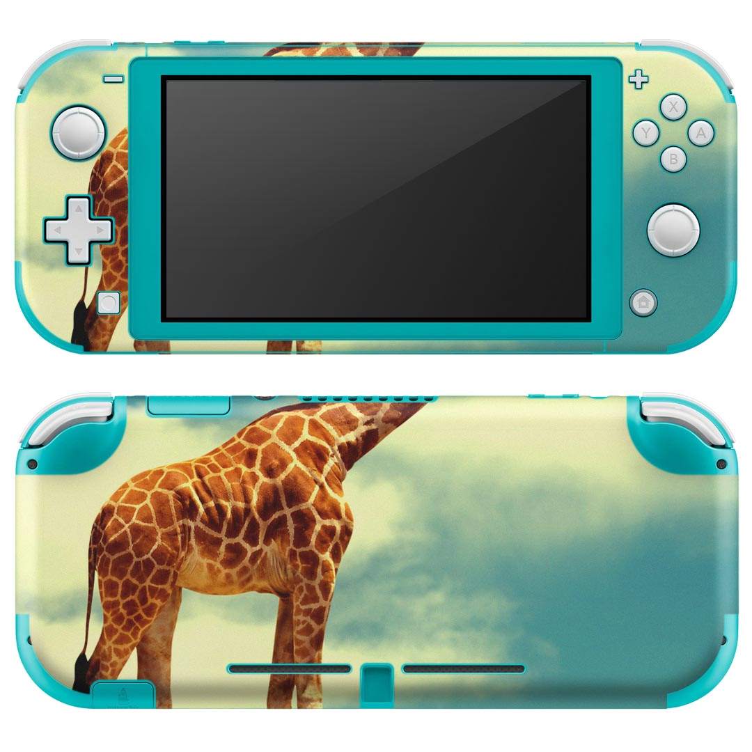 igsticker Nintendo Switch Lite 専用 デザインスキンシール 全面 ニンテンドー スイッチ ライト 専用 ゲーム機 カバー アクセサリー フィルム ステッカー エアフリー 011010 きりん 空 綱渡り