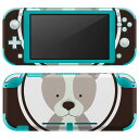 igsticker Nintendo Switch Lite 専用 デザインスキンシール 全面 ニンテンドー スイッチ ライト 専用 ゲーム機 カバー アクセサリー フィルム ステッカー エアフリー 011020 犬 動物 英語(2)