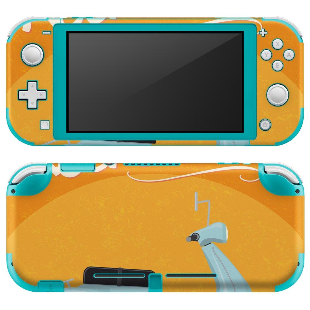 igsticker Nintendo Switch Lite 専用 デザインスキンシール 全面 ニンテンドー スイッチ ライト 専用 ゲーム機 カバー アクセサリー フィルム ステッカー エアフリー 011048 バイク　乗り物　レトロ