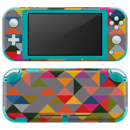 igsticker Nintendo Switch Lite 専用 デザインスキンシール 全面 ニンテンドー スイッチ ライト 専用 ゲーム機 カバー アクセサリー フィルム ステッカー エアフリー 011055 模様 カラフル 三角 igsticker Nintendo Switch Lite 専用 デザインスキンシール 全面 ニンテンドー スイッチ ライト 専用 ゲーム機 カバー アクセサリー フィルム ステッカー エアフリー 011055 模様 カラフル 三角