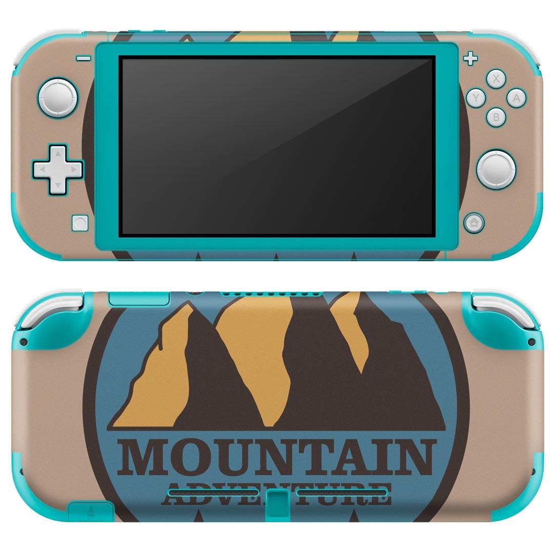 igsticker Nintendo Switch Lite 専用 デザインスキンシール 全面 ニンテンドー スイッチ ライト 専用 ゲーム機 カバー アクセサリー フィルム ステッカー エアフリー 011062 英語　星　山