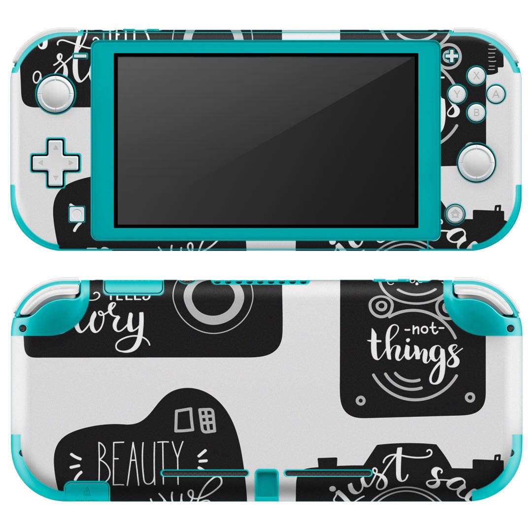 igsticker Nintendo Switch Lite 専用 デザインスキンシール 全面 ニンテンドー スイッチ ライト 専用 ゲーム機 カバー アクセサリー フィルム ステッカー エアフリー 011102 カメラ 写真 英語