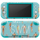 igsticker Nintendo Switch Lite 専用 デザインスキンシール 全面 ニンテンドー スイッチ ライト 専用 ゲーム機 カバー アクセサリー フィルム ステッカー エアフリー 011158 水着 夏 人物