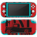 igsticker Nintendo Switch Lite 専用 デザインスキンシール 全面 ニンテンドー スイッチ ライト 専用 ゲーム機 カバー アクセサリー フィルム ステッカー エアフリー 011192 英語　車　レトロ