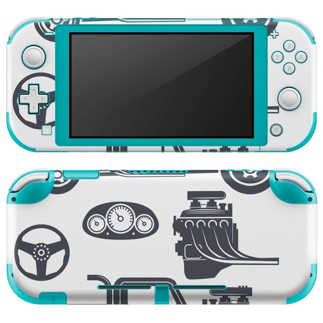 igsticker Nintendo Switch Lite 専用 デザインスキンシール 全面 ニンテンドー スイッチ ライト 専用 ゲーム機 カバー アクセサリー フィルム ステッカー エアフリー 011204 車 乗り物 レトロ