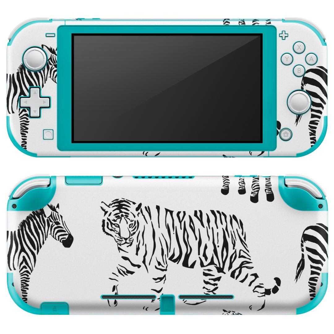 igsticker Nintendo Switch Lite 専用 デザインスキンシール 全面 ニンテンドー スイッチ ライト 専用 ゲーム機 カバー アクセサリー フィルム ステッカー エアフリー 011222 動物　アニマル　サファリ