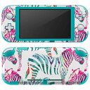 igsticker Nintendo Switch Lite 専用 デザインスキンシール 全面 ニンテンドー スイッチ ライト 専用 ゲーム機 カバー アクセサリー フィルム ステッカー エアフリー 011241 動物 アニマル シマウマ(2)