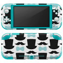 igsticker Nintendo Switch Lite 専用 デザインスキンシール 全面 ニンテンドー スイッチ ライト 専用 ゲーム機 カバー アクセサリー フィルム ステッカー エアフリー 011245 帽子 ひげ リボン