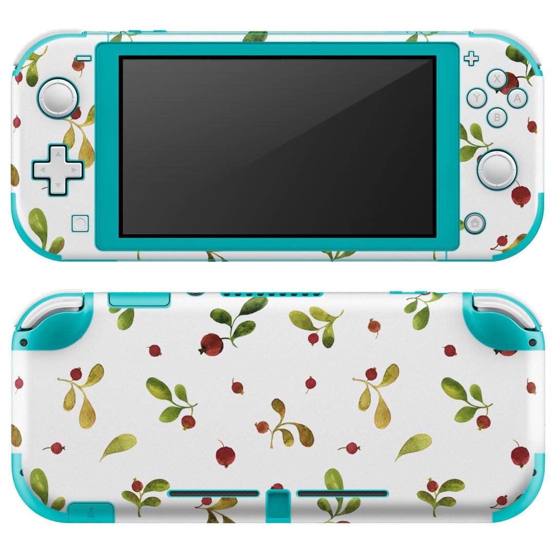 igsticker Nintendo Switch Lite 専用 デザインスキンシール 全面 ニンテンドー スイッチ ライト 専用 ゲーム機 カバー アクセサリー フィルム ステッカー エアフリー 011265 植物 シンプル 緑