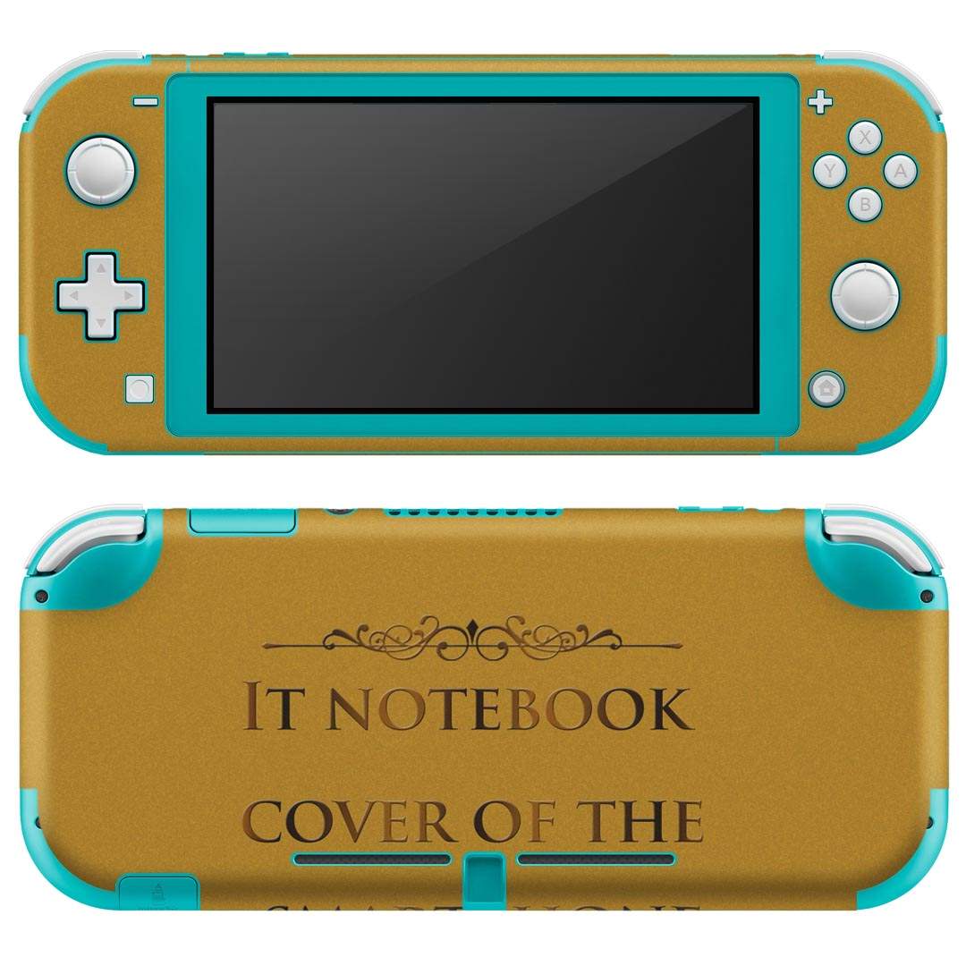 igsticker Nintendo Switch Lite 専用 デザインスキンシール 全面 ニンテンドー スイッチ ライト 専用 ゲーム機 カバー アクセサリー フィルム ステッカー エアフリー 011338 本　英語　黄色