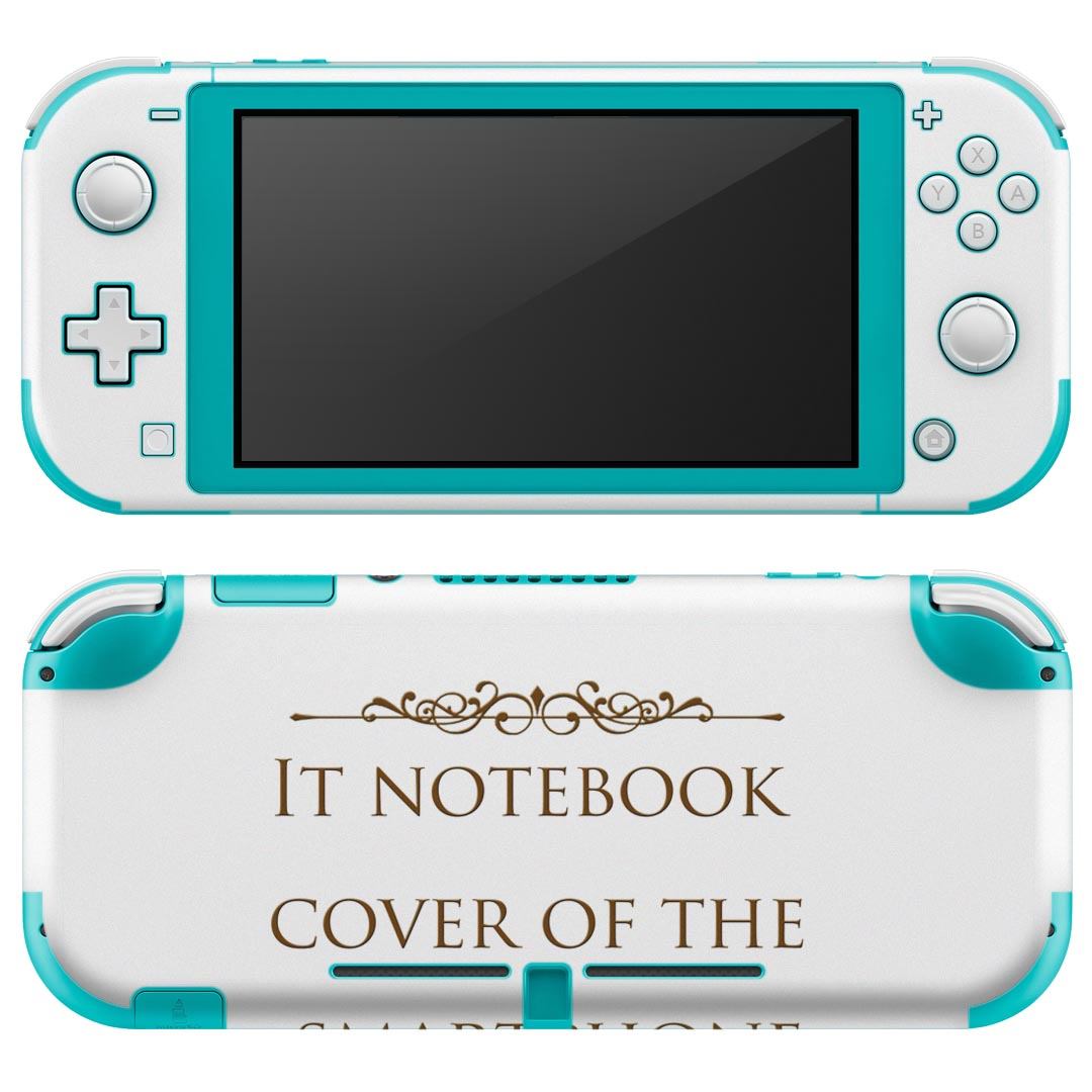 igsticker Nintendo Switch Lite 専用 デザインスキンシール 全面 ニンテンドー スイッチ ライト 専用 ゲーム機 カバー アクセサリー フィルム ステッカー エアフリー 011340 本　英語　白