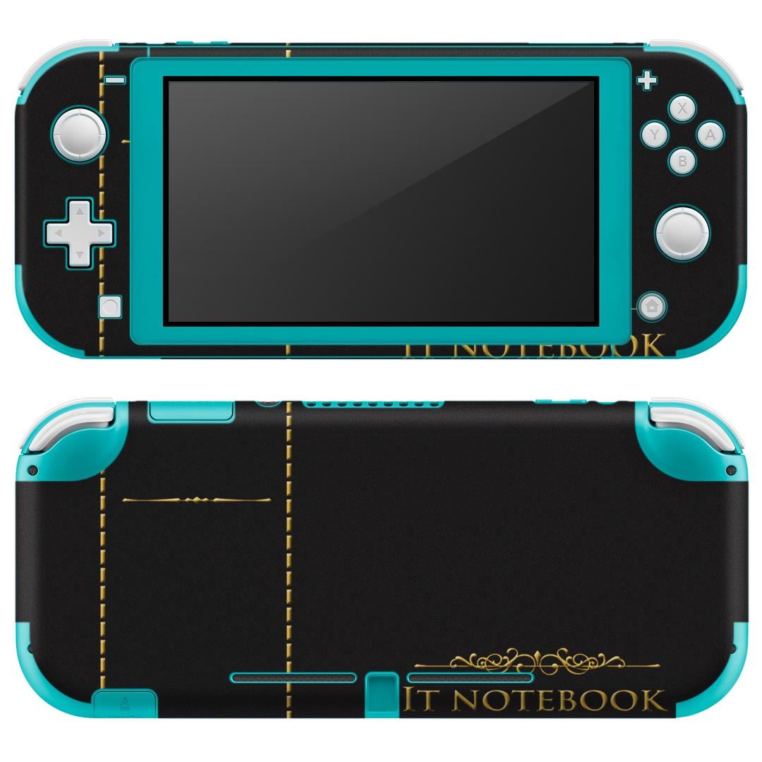 igsticker Nintendo Switch Lite 専用 デザインスキンシール 全面 ニンテンドー スイッチ ライト 専用 ゲーム機 カバー アクセサリー フィルム ステッカー エアフリー 011341 本 英語 黒