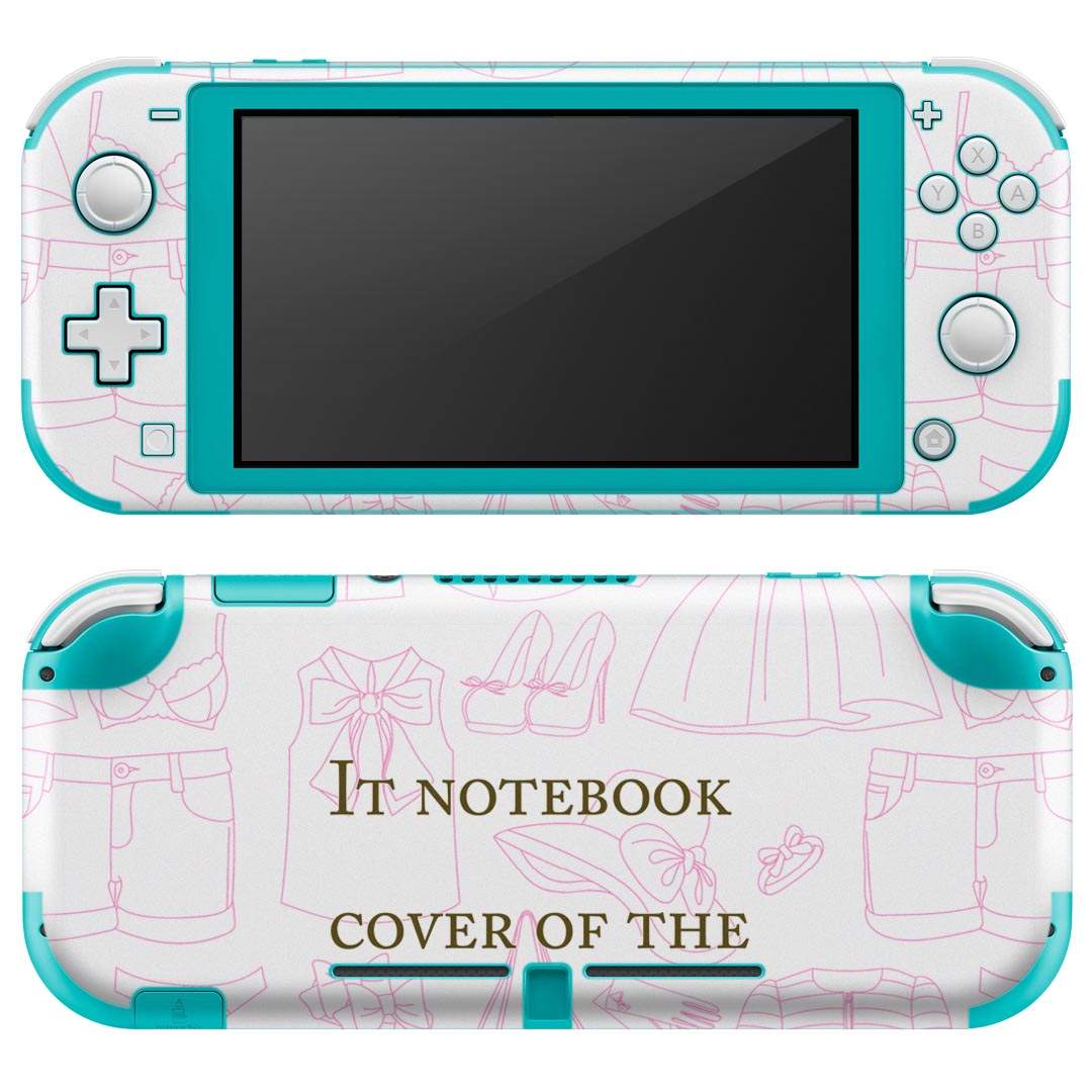 igsticker Nintendo Switch Lite 専用 デザインスキンシール 全面 ニンテンドー スイッチ ライト 専用 ゲーム機 カバー アクセサリー フィルム ステッカー エアフリー 011343 本　英語　水玉