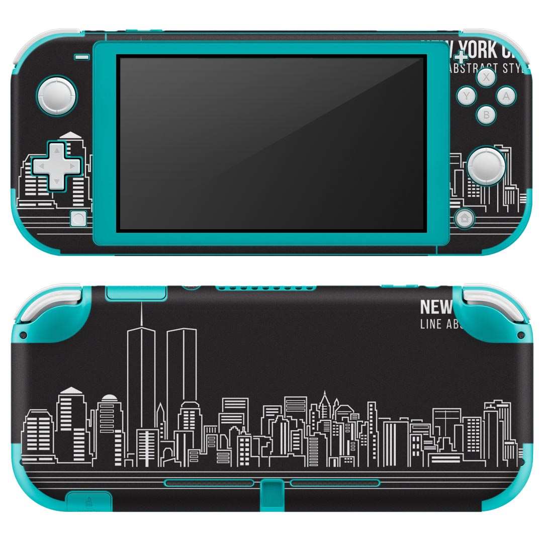 igsticker Nintendo Switch Lite 専用 デザインスキンシール 全面 ニンテンドー スイッチ ライト 専用 ゲーム機 カバー アクセサリー フィルム ステッカー エアフリー 011350 ニューヨーク　外国　街並み