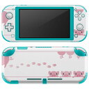 igsticker Nintendo Switch Lite 専用 デザインスキンシール 全面 ニンテンドー スイッチ ライト 専用 ゲーム機 カバー アクセサリー フィルム ステッカー エアフリー 011430 動物 ぶた アニマル(2)