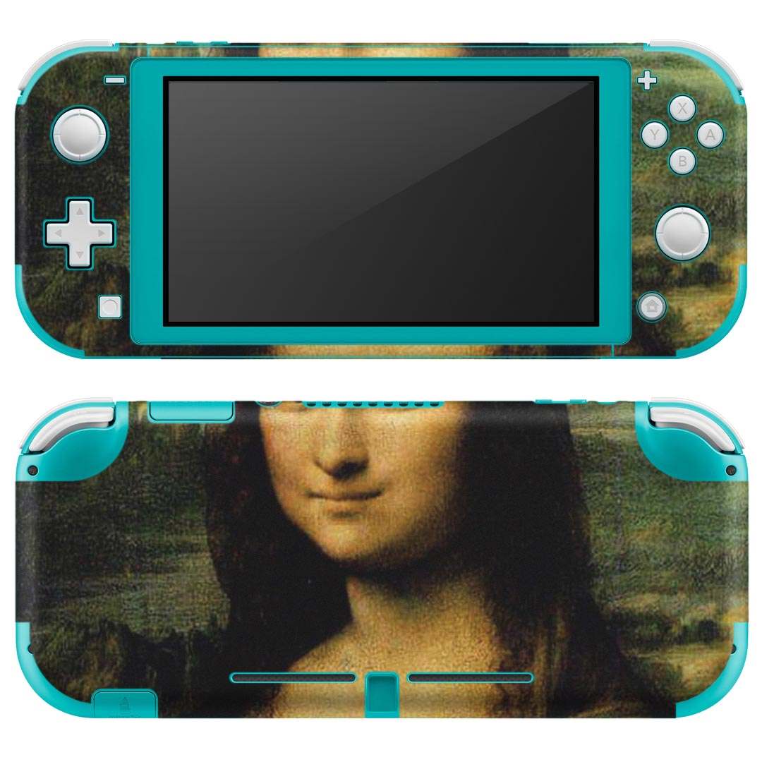 igsticker Nintendo Switch Lite 専用 デザインスキンシール 全面 ニンテンドー スイッチ ライト 専用 ゲーム機 カバー アクセサリー フィルム ステッカー エアフリー 011455 モナリザ　絵画　イラスト
