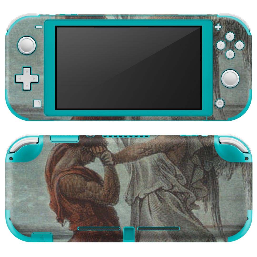 igsticker Nintendo Switch Lite 専用 デザインスキンシール 全面 ニンテンドー スイッチ ライト 専用 ゲーム機 カバー アクセサリー フィルム ステッカー エアフリー 011459 イラスト 天使 絵画