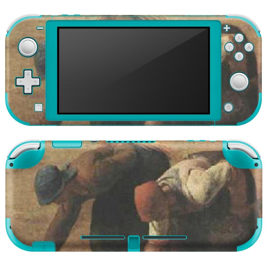 igsticker Nintendo Switch Lite 専用 デザインスキンシール 全面 ニンテンドー スイッチ ライト 専用 ゲーム機 カバー アクセサリー フィルム ステッカー エアフリー 011467 イラスト　人物　絵画