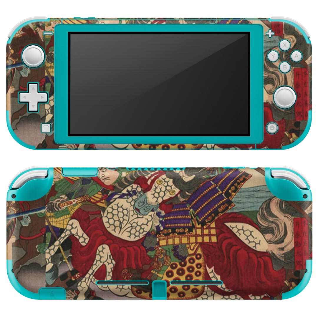igsticker Nintendo Switch Lite 専用 デザインスキンシール 全面 ニンテンドー スイッチ ライト 専用 ゲーム機 カバー アクセサリー フィルム ステッカー エアフリー 011475 和風　和柄　武士