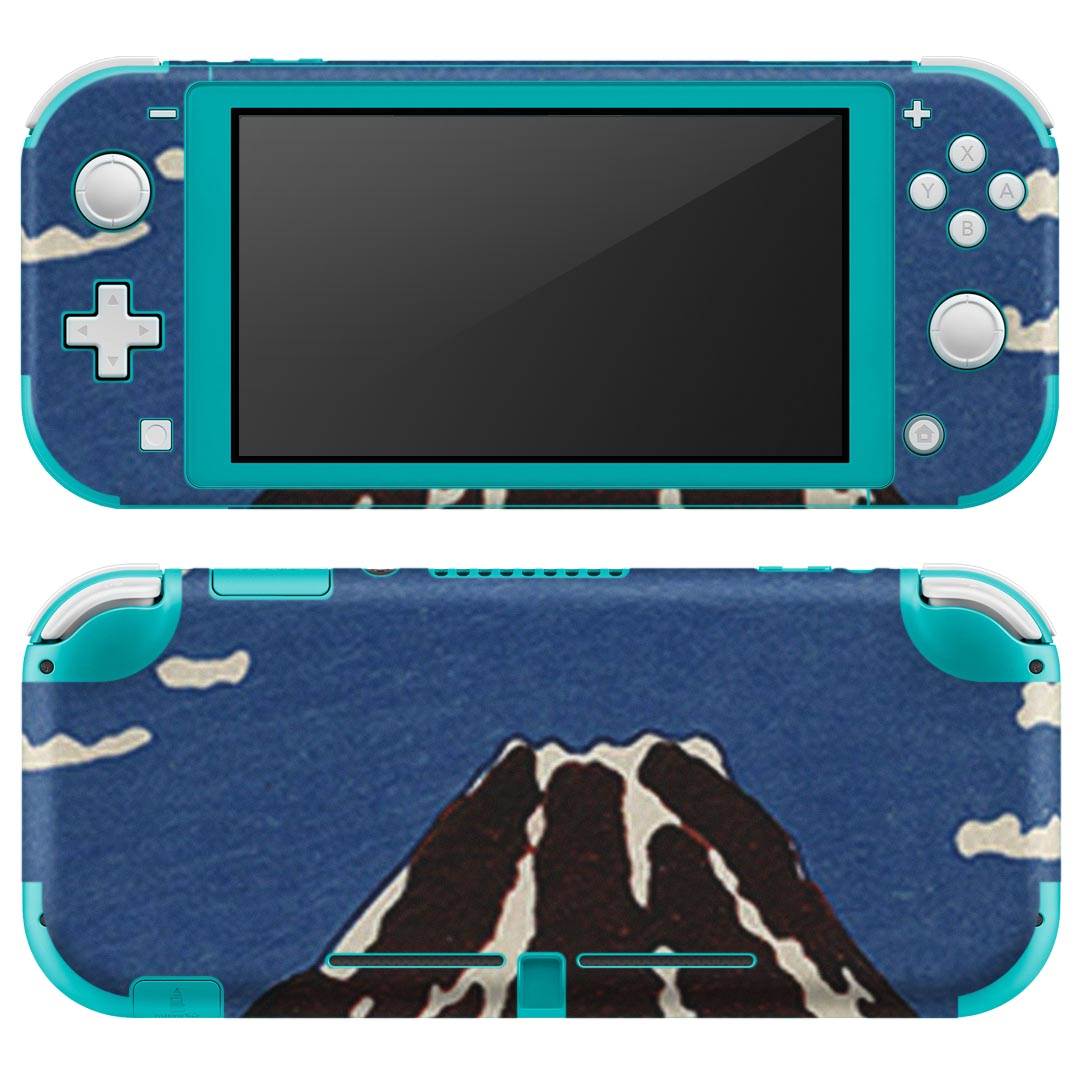 igsticker Nintendo Switch Lite 専用 デザインスキンシール 全面 ニンテンドー スイッチ ライト 専用 ゲーム機 カバー アクセサリー フィルム ステッカー エアフリー 011478 和風 和柄 富士山
