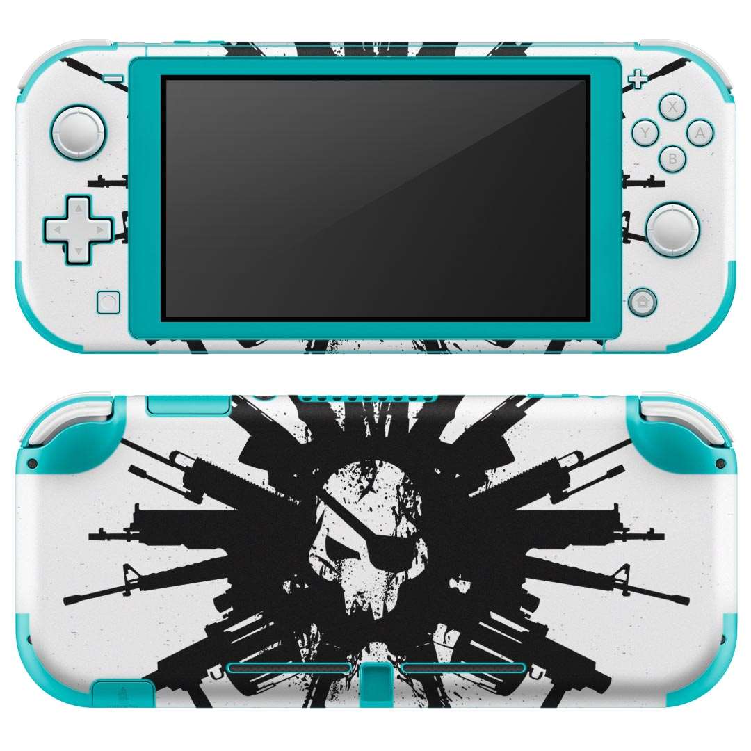 igsticker Nintendo Switch Lite 専用 デザインスキンシール 全面 ニンテンドー スイッチ ライト 専用 ゲーム機 カバー アクセサリー フィルム ステッカー エアフリー 011501 骸骨