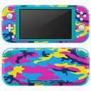 igsticker Nintendo Switch Lite 専用 デザインスキンシール 全面 ニンテンドー スイッチ ライト 専用 ゲーム機 カバー アクセサリー フィルム ステッカー エアフリー 011552 迷彩　模様　カモフラ