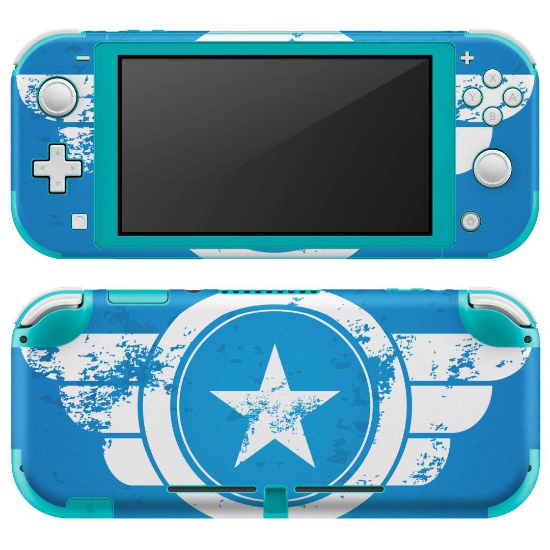 igsticker Nintendo Switch Lite 専用 デザインスキンシール 全面 ニンテンドー スイッチ ライト 専用 ゲーム機 カバー アクセサリー フィルム ステッカー エアフリー 011570 外国　階級　星