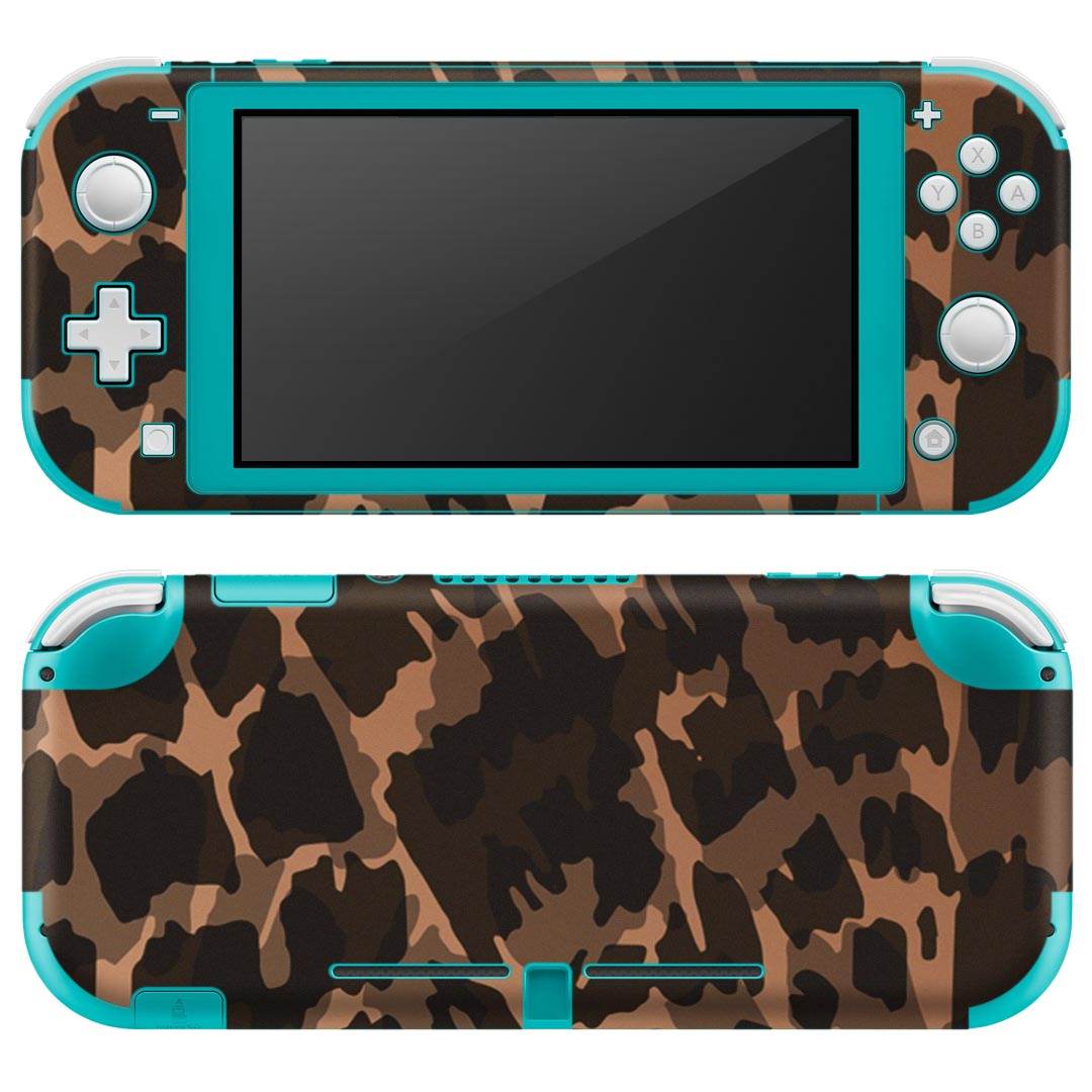 igsticker Nintendo Switch Lite 専用 デザインスキンシール 全面 ニンテンドー スイッチ ライト 専用 ゲーム機 カバー アクセサリー フィルム ステッカー エアフリー 011588 蛇柄　アニマル柄　黒