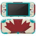 igsticker Nintendo Switch Lite 専用 デザインスキンシール 全面 ニンテンドー スイッチ ライト 専用 ゲーム機 カバー アクセサリー フィルム ステッカー エアフリー 011611 カナダ 外国 国旗(2)
