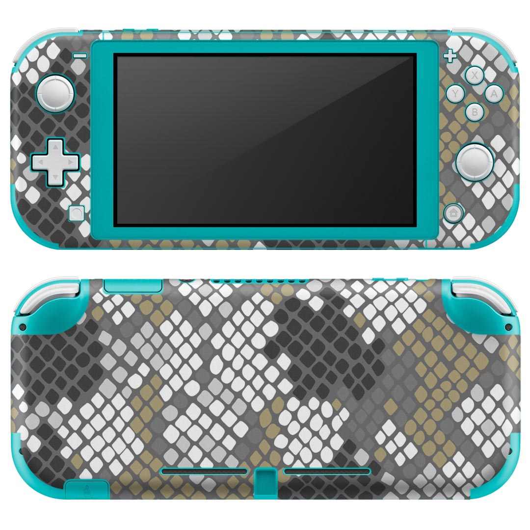 igsticker Nintendo Switch Lite 専用 デザインスキンシール 全面 ニンテンドー スイッチ ライト 専用 ゲーム機 カバー アクセサリー フィルム ステッカー エアフリー 011633 アニマル 動物 蛇柄
